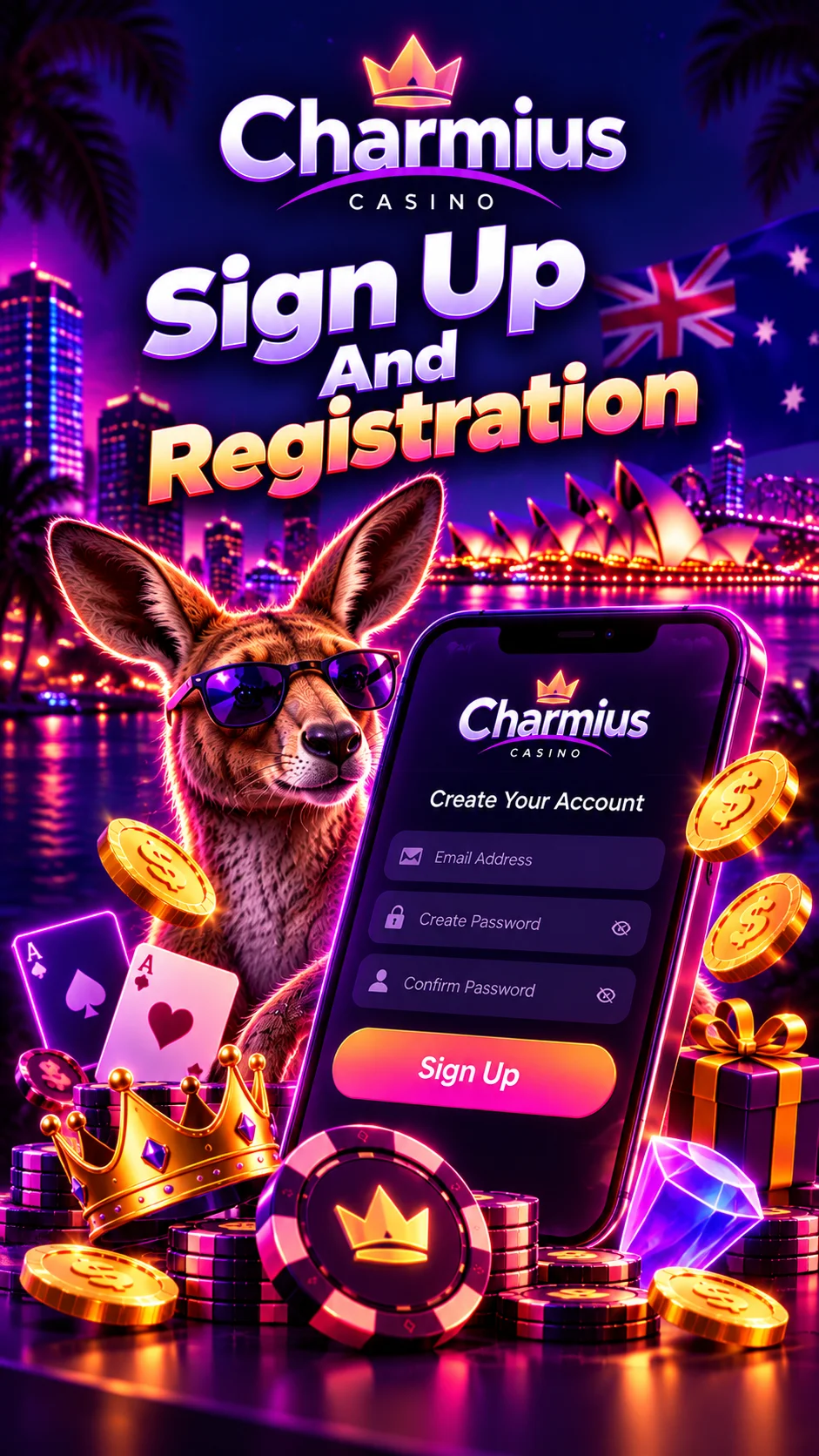 Charmius Sign Up And Registration