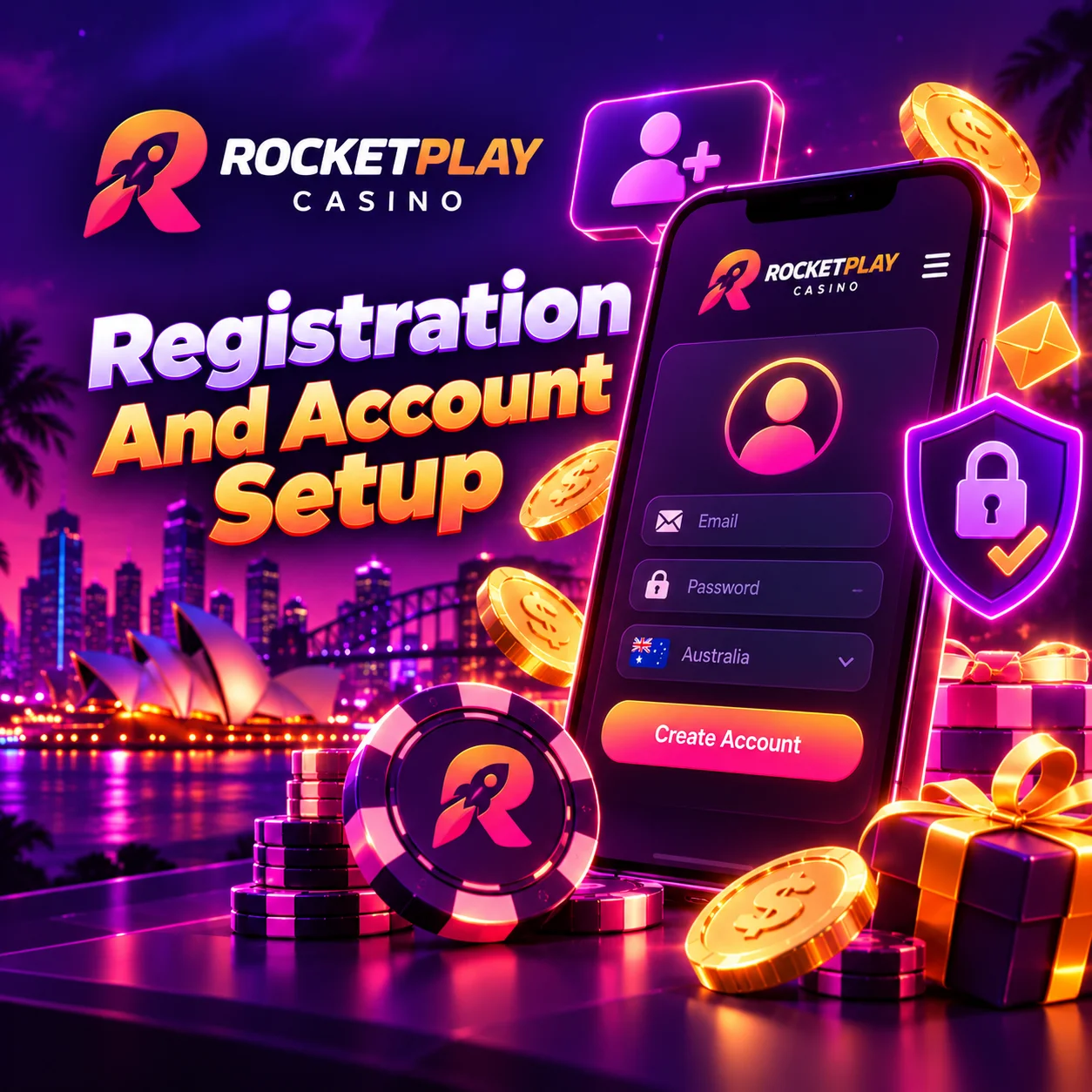 RocketPlay Registration And Account Setup